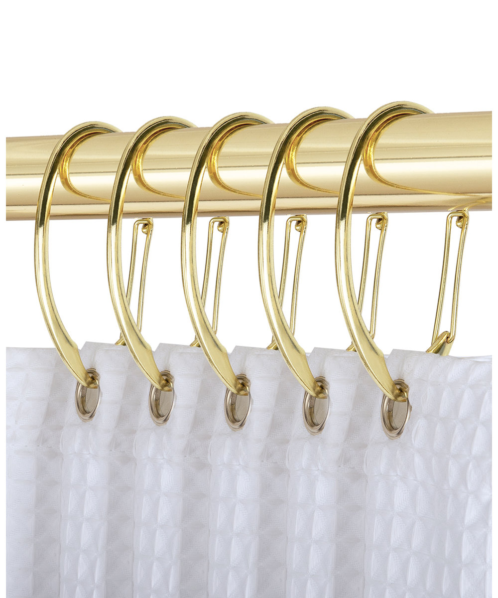 Zinc Shower Curtain Hook (Set of 12)